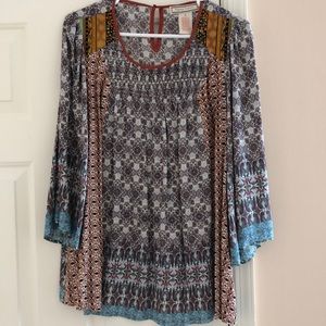 Flying Tomato 3/4 Sleeve Top - Size Medium